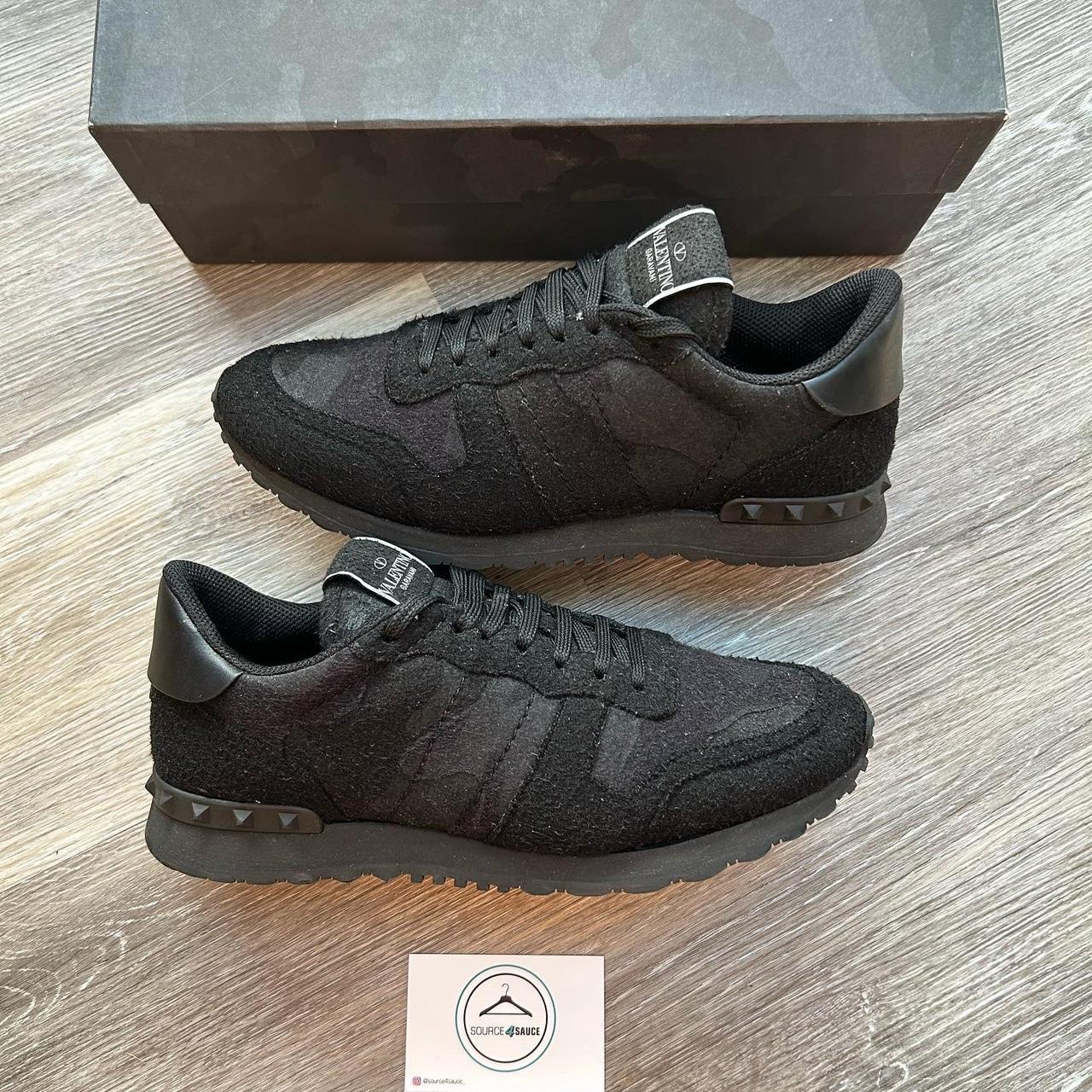 mens valentino trainers black