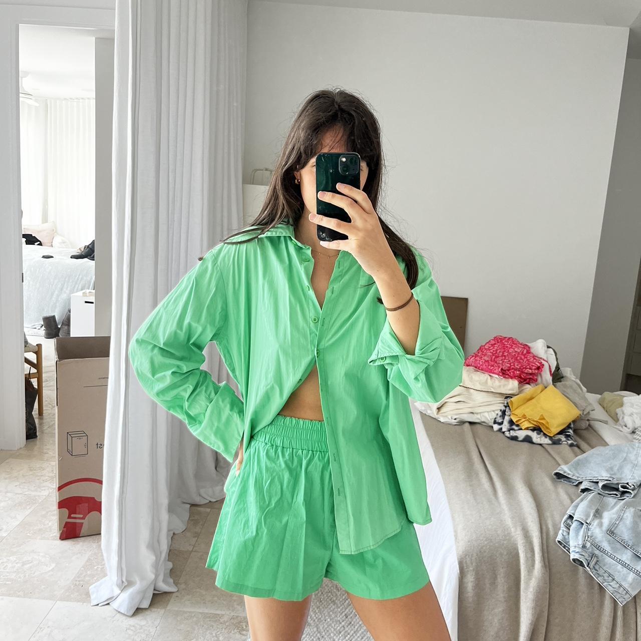 camilla and marc jordan logo hoodie green