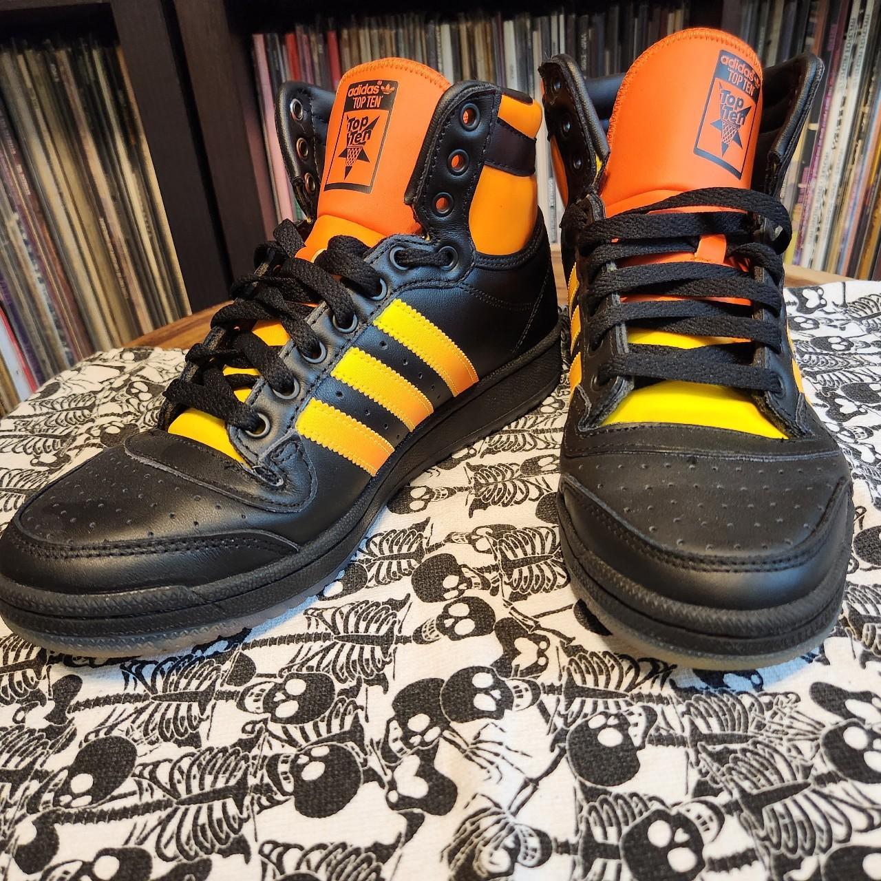 Adidas Men s Top Ten Black Beam Yellow Semi Impact. Depop