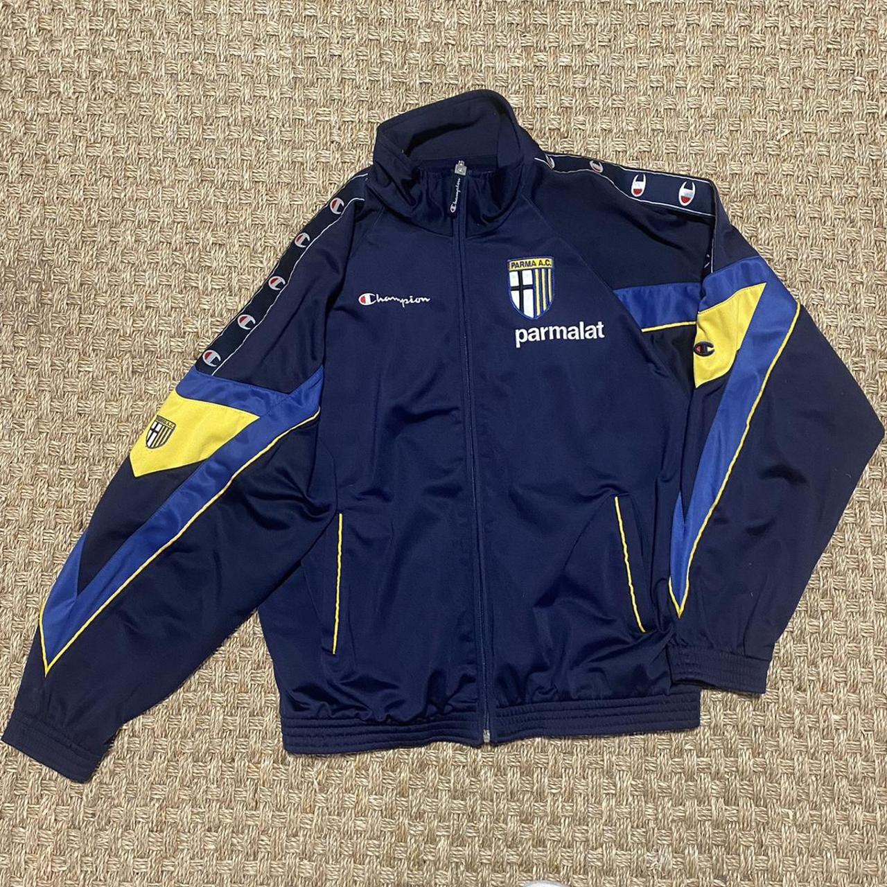 2000/01 Parma Vintage Champion Football Track Top... - Depop