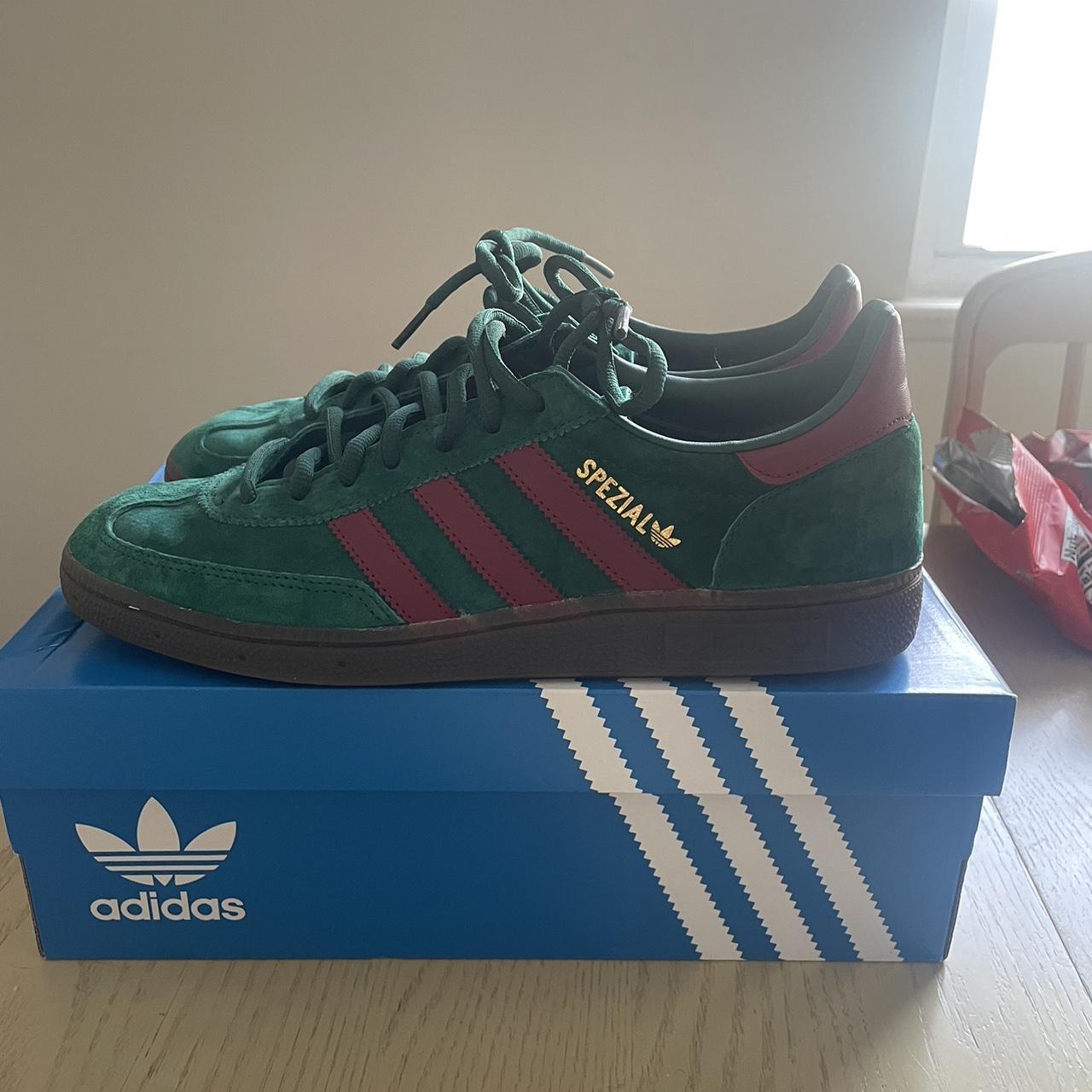 Adidas Handball Spezial 'Collegiate Green Burgundy' | Depop