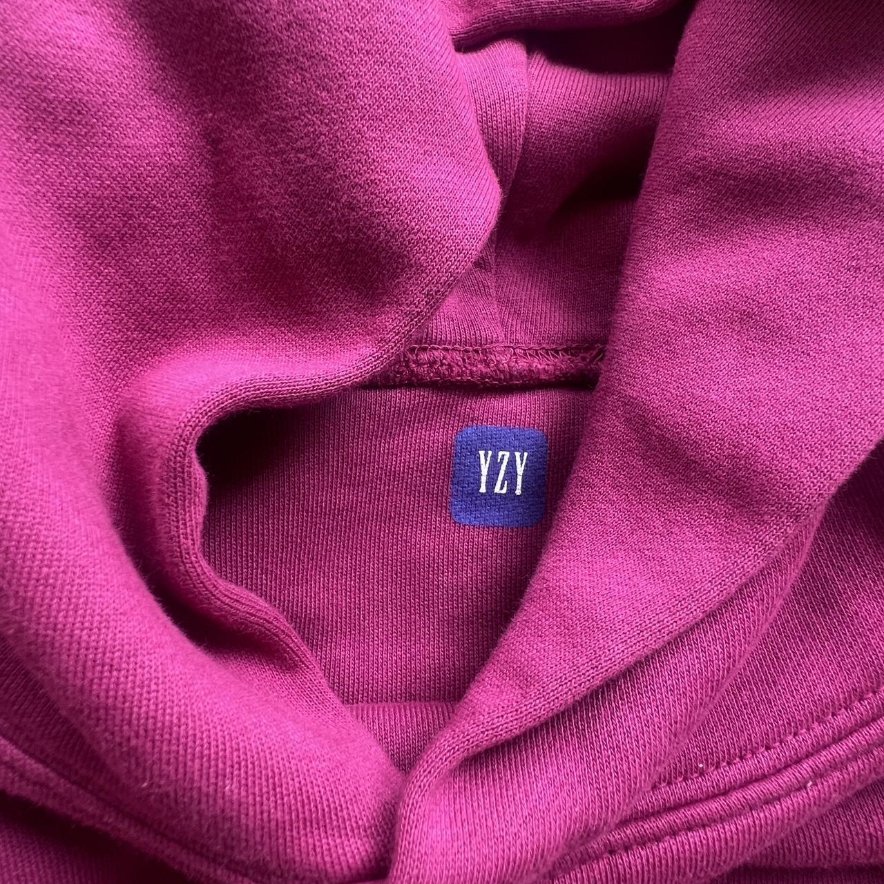 Yeezy Men's Pink and Purple Hoodie Depop