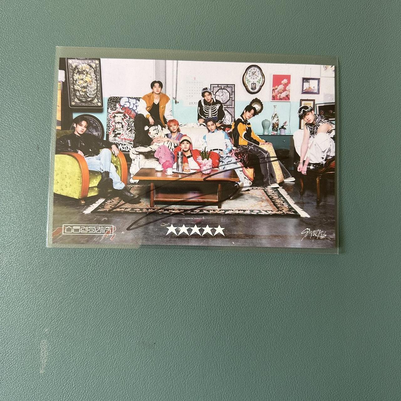 Stray Kids Han signed 2024 postcard