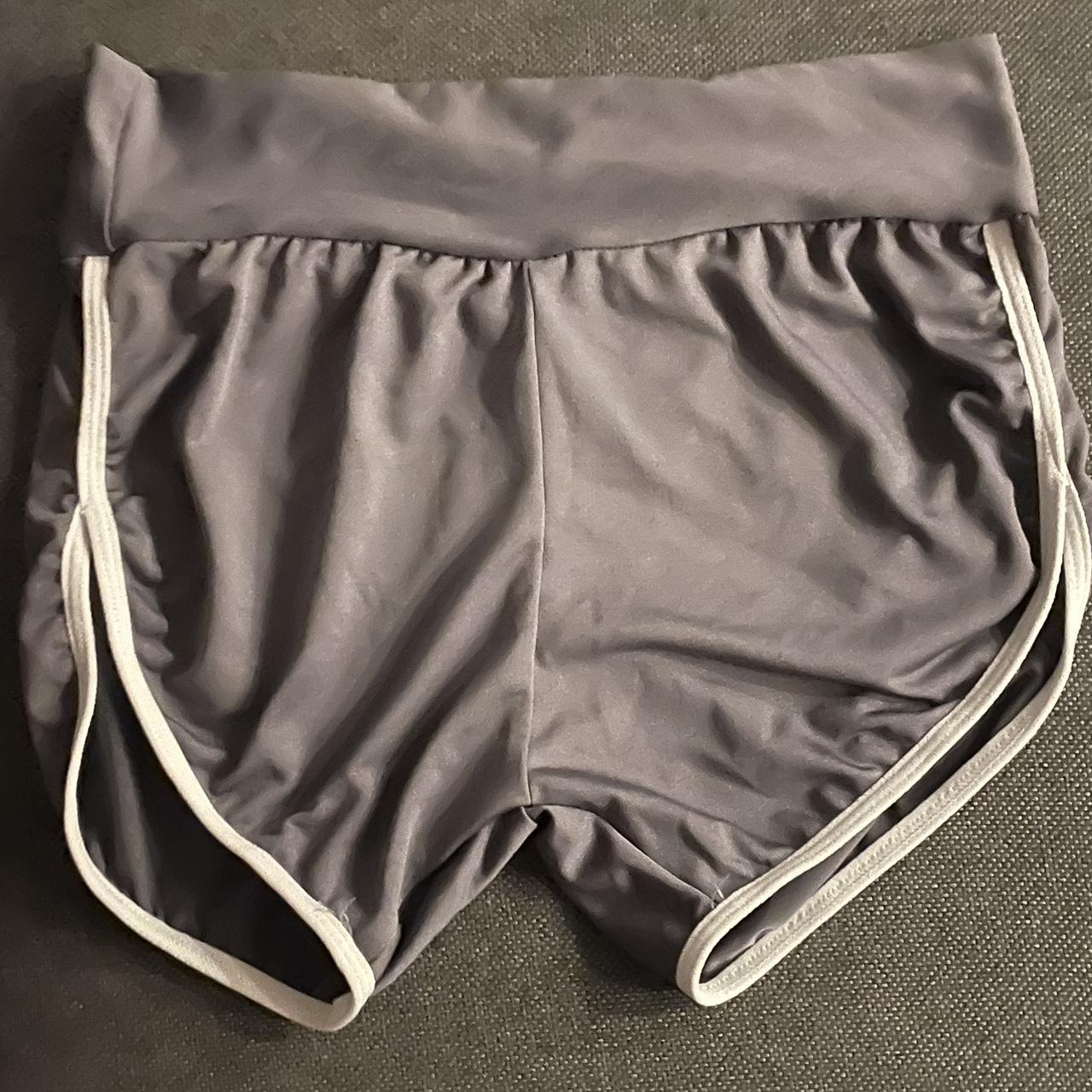 Butt scrunch shorts in Grey Material is thin Size S... - Depop