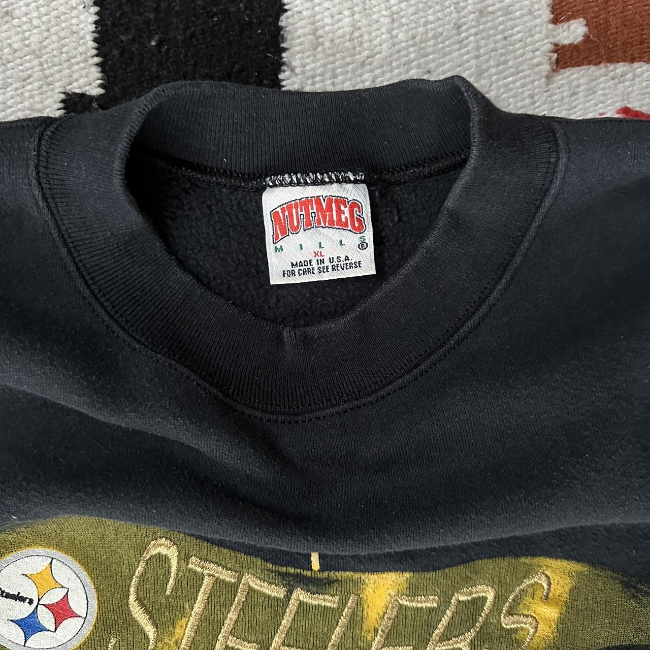 VINTAGE 90s Pittsburg Steelers Sweatshirt Want A Piece Of This NFL Nutmeg  Sz XL