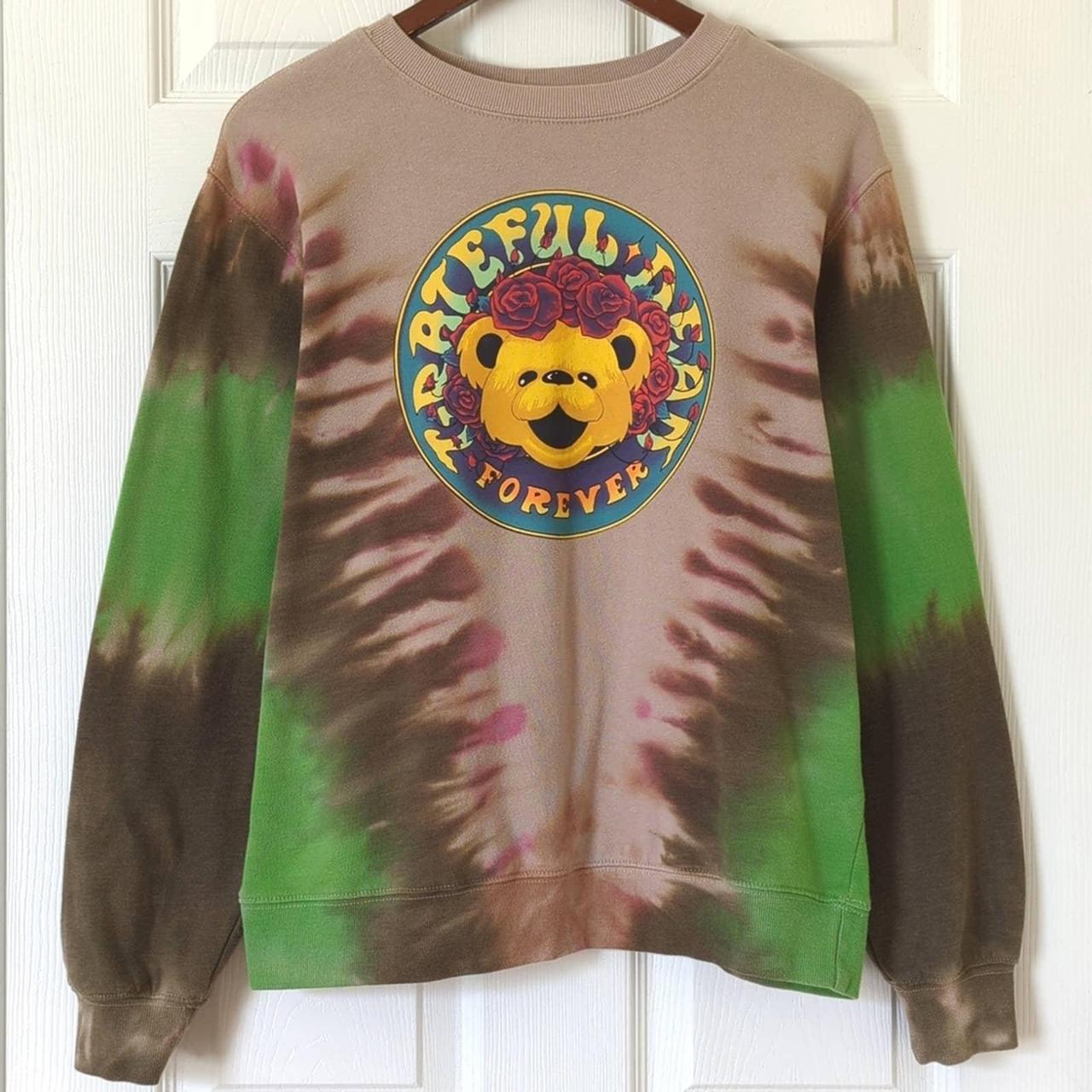 Grateful Dead Front And Back Bear Outline Womens Sweatshirt