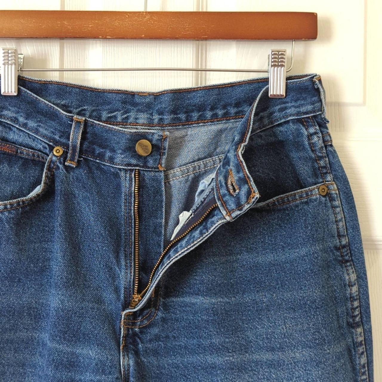 Vintage Capri Jeans 8 Medium Wash Hi Rise Embroidery - Depop