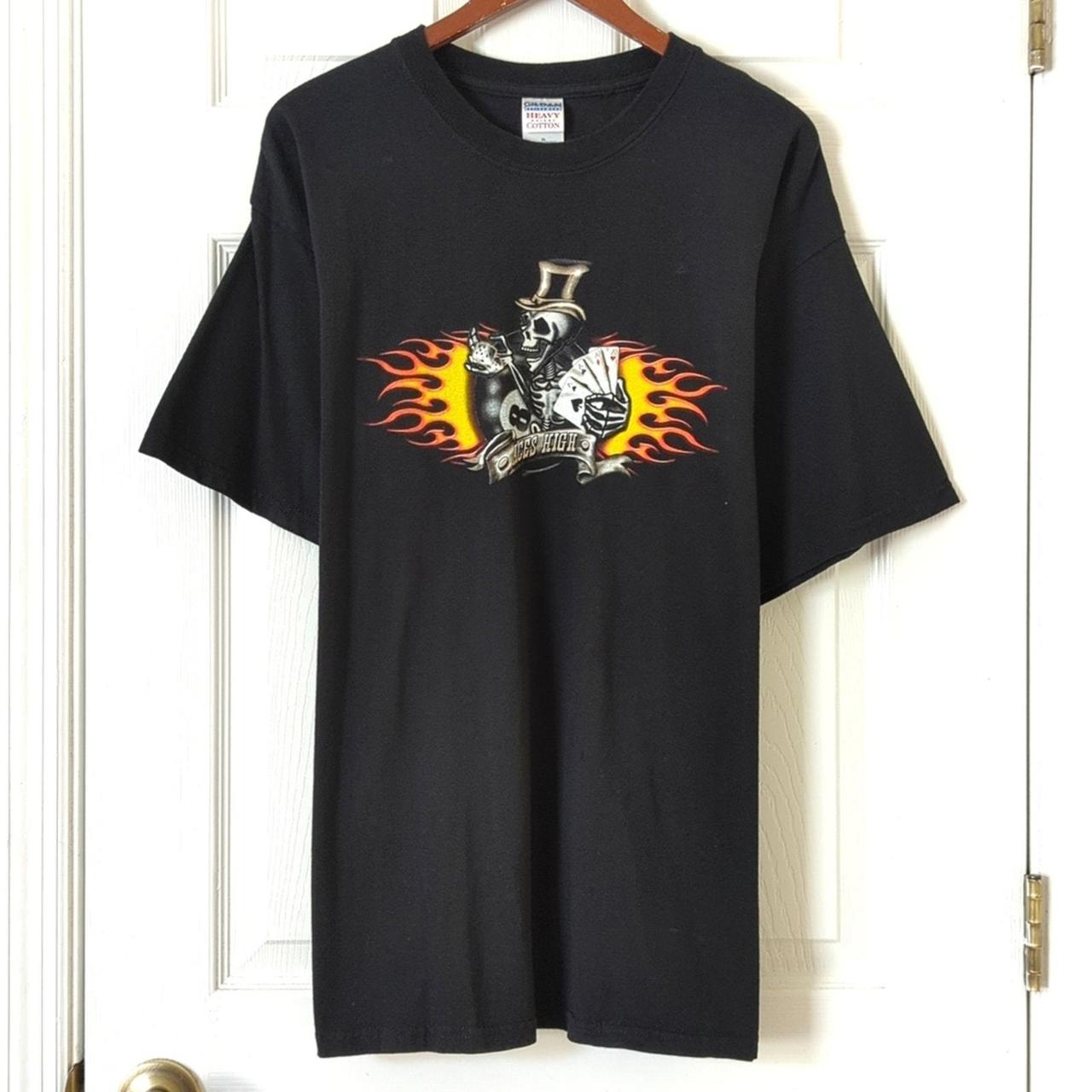 Gildan Y2K Vintage Aces High Graphic Short Sleeve | Depop