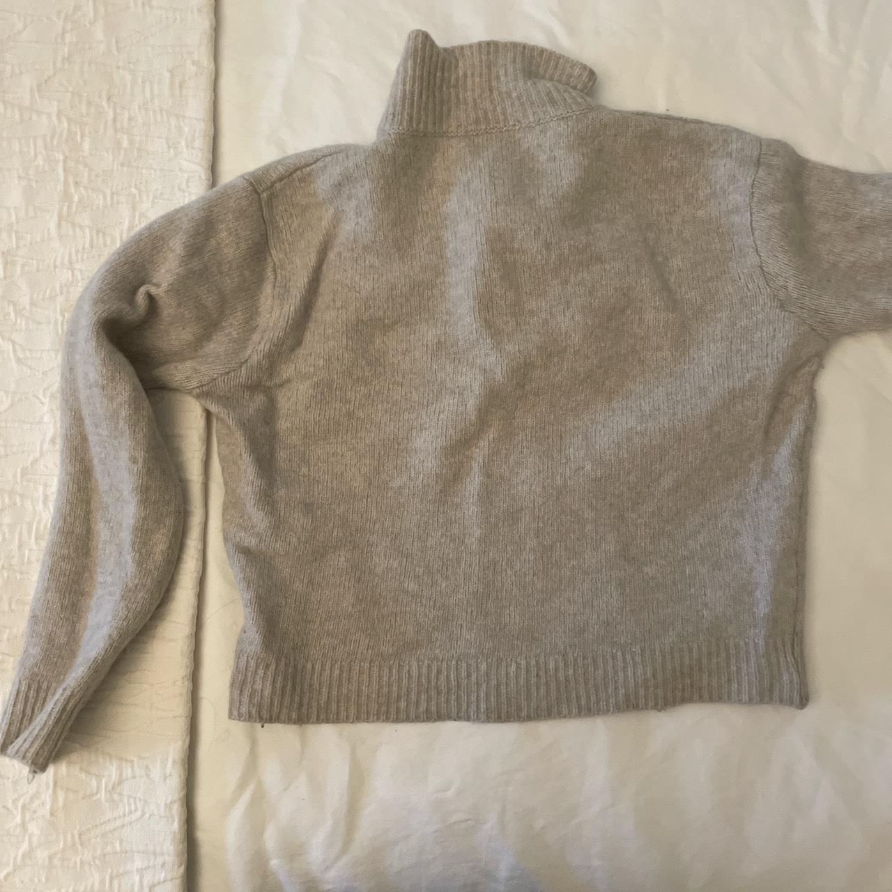 Brandy Melville grey wool sweater. Very warm. Size I... - Depop