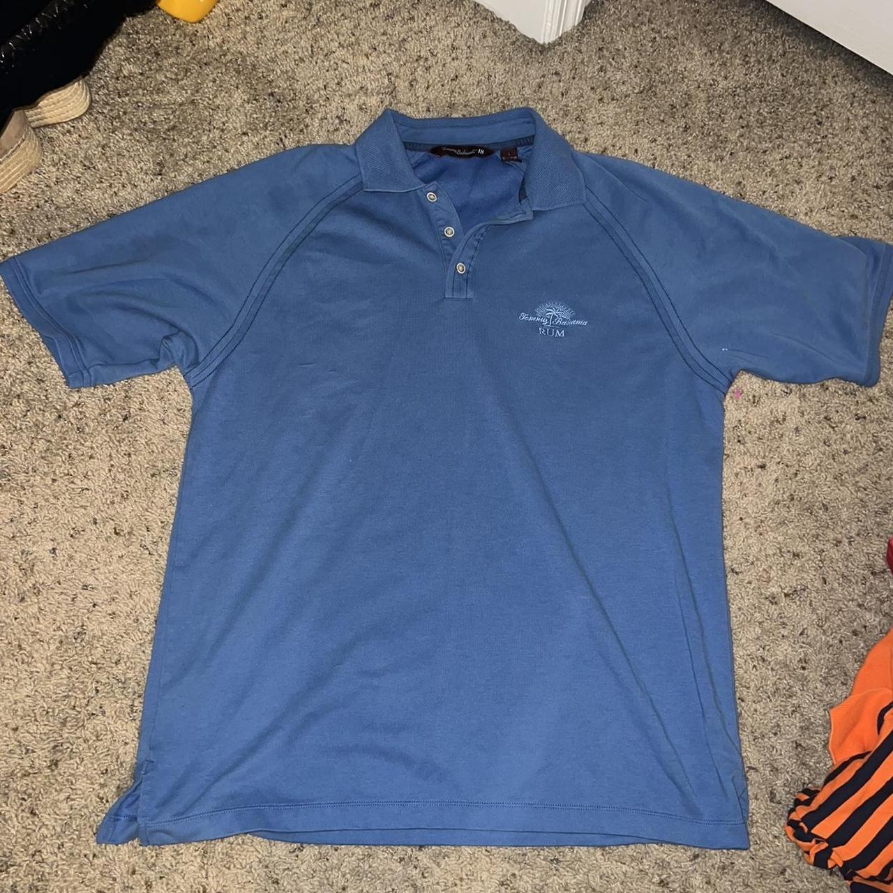 Tommy Bahama Men's Blue Polo-shirts | Depop