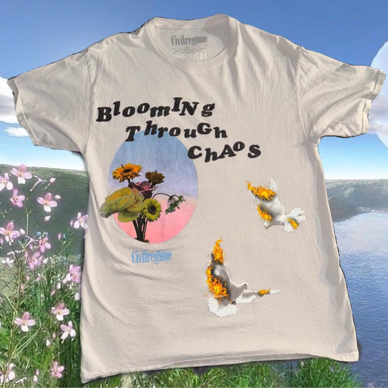 Outlets Civil Regime Blooming Through Chaos Graphic T-Shirt