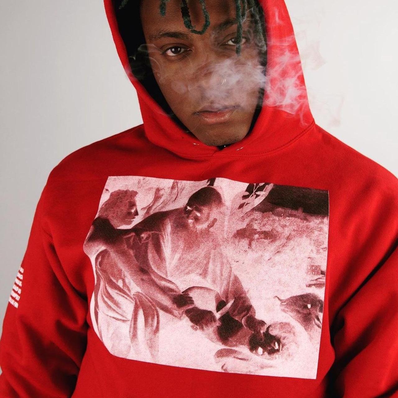 Juice wrld cheap red supreme hoodie