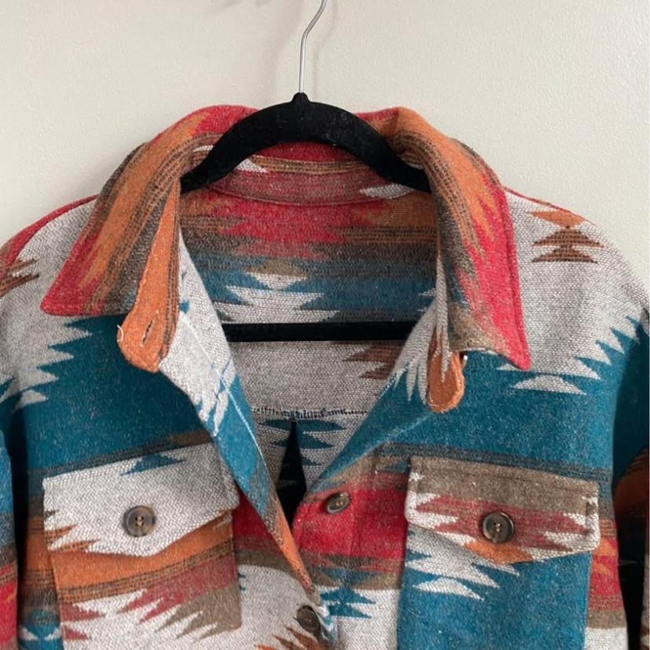 Women's Shacket Jacket - Multi - M – Multi-colour… - image 3