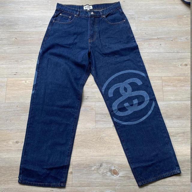 Stussy BIG OL jeans Perfect condition no flaws at - Depop