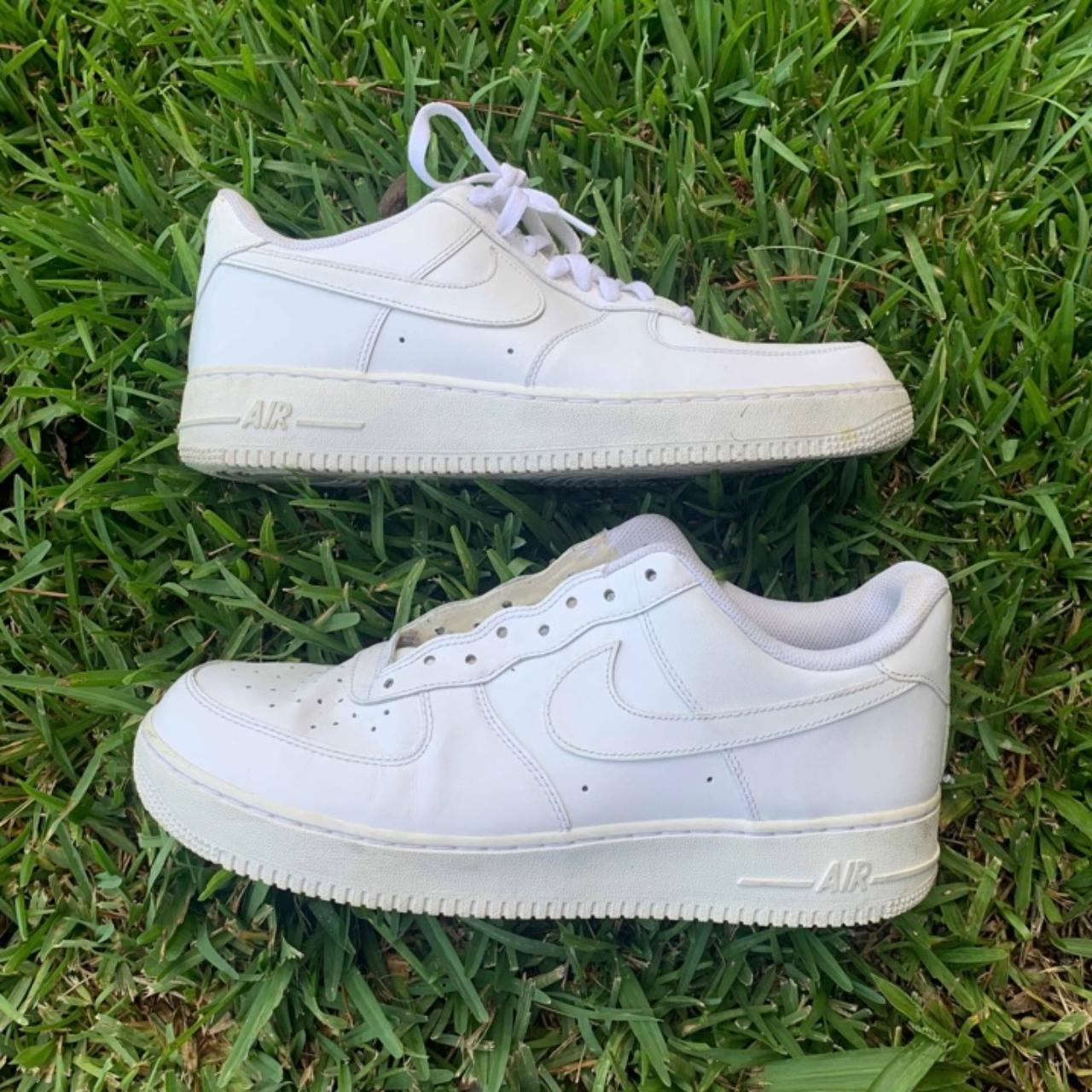 Air Force 1 07 White Used/missing 1 lace stain on... - Depop