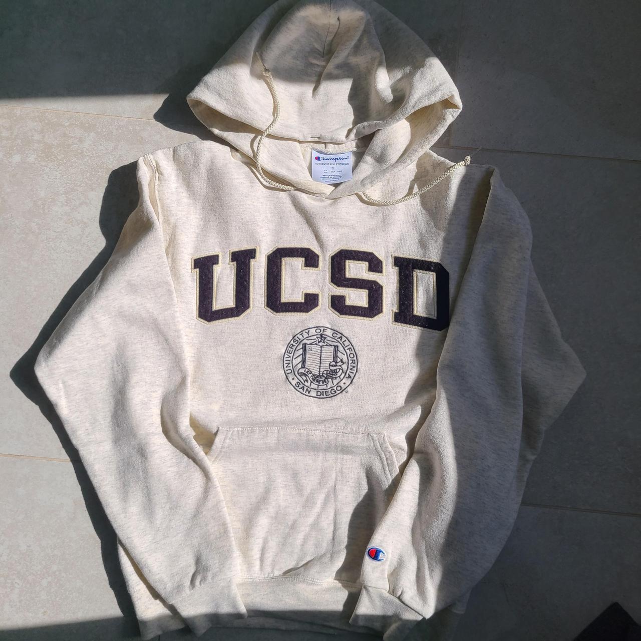 UCSD Champion hoodie Size S ucsd championhoodie Depop