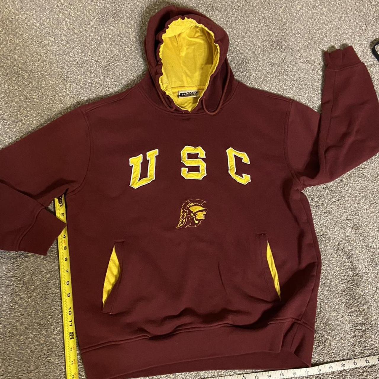 USC vintage Russell made in USA hoodie, Size large