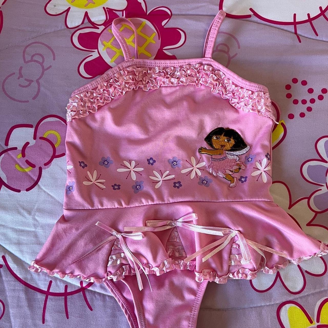 2007 Dora the explorer swimsuit Size 24 Months - Depop