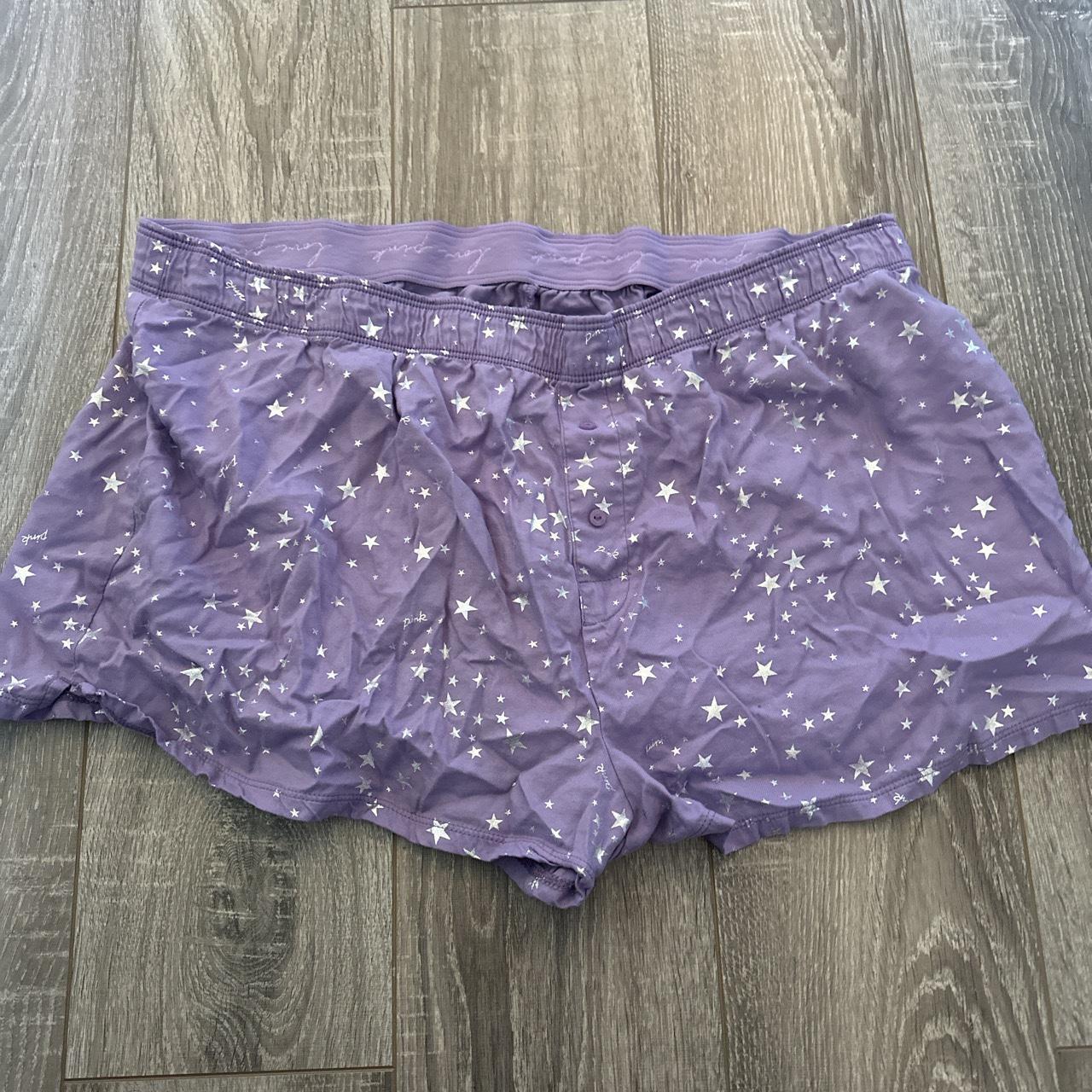 PINK star sleep boxers Depop