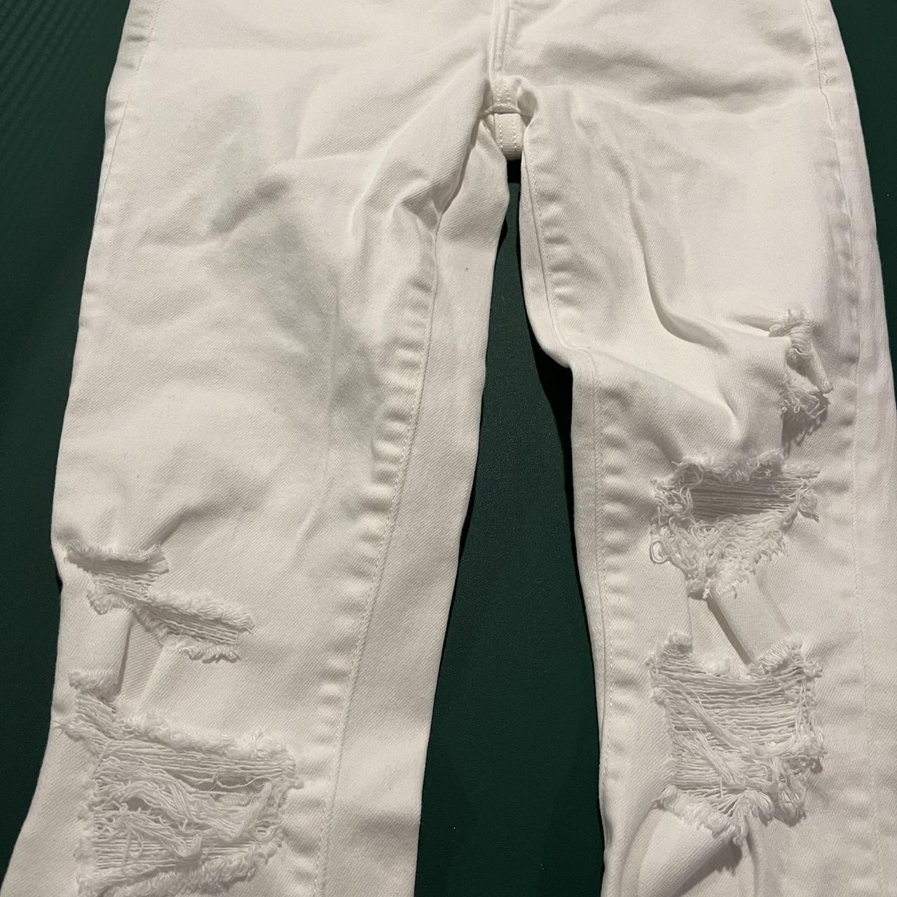 Jeans. Abercrombie ripped jeans. Ankle length. 24”... Depop