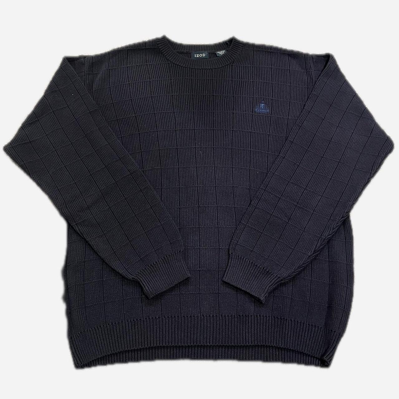 IZOD Heavy Knit Sweater Size L - embroidered logo... - Depop