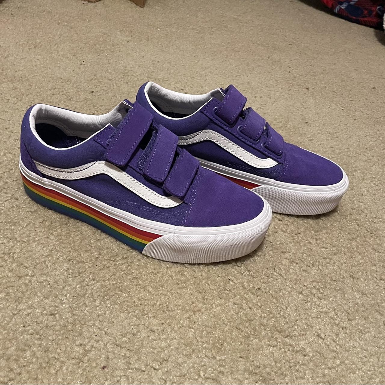 Rainbow hotsell purple vans