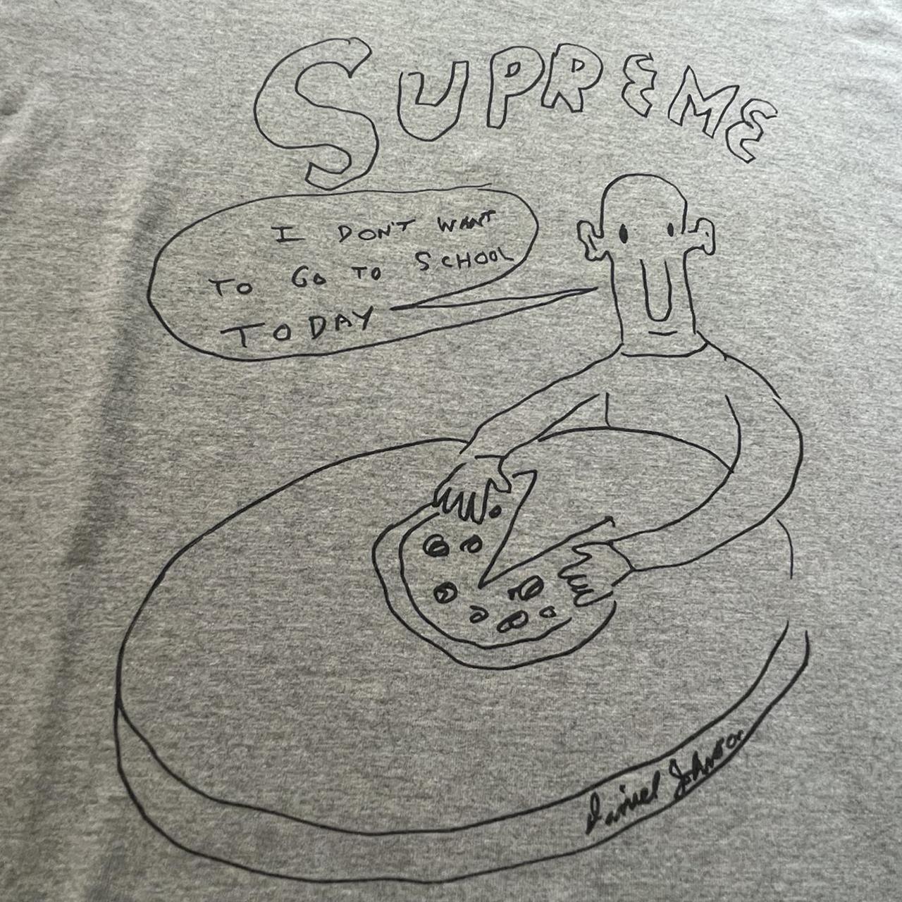 Supreme daniel johnston pizza clearance tee