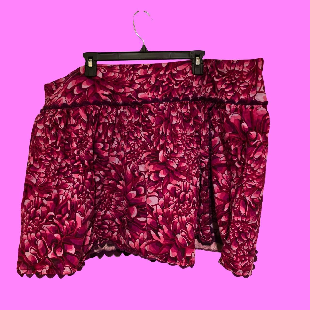 Kika vargas women's pink and burgundy skirt
