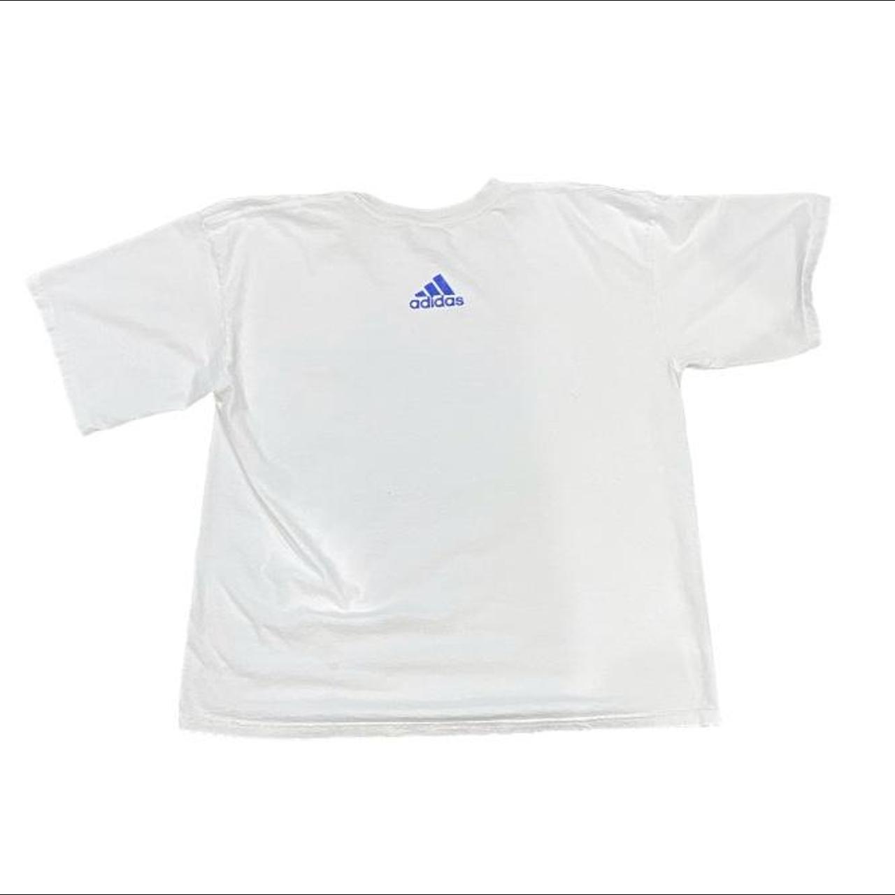 Adidas Men's Blue and White T-shirt (3)