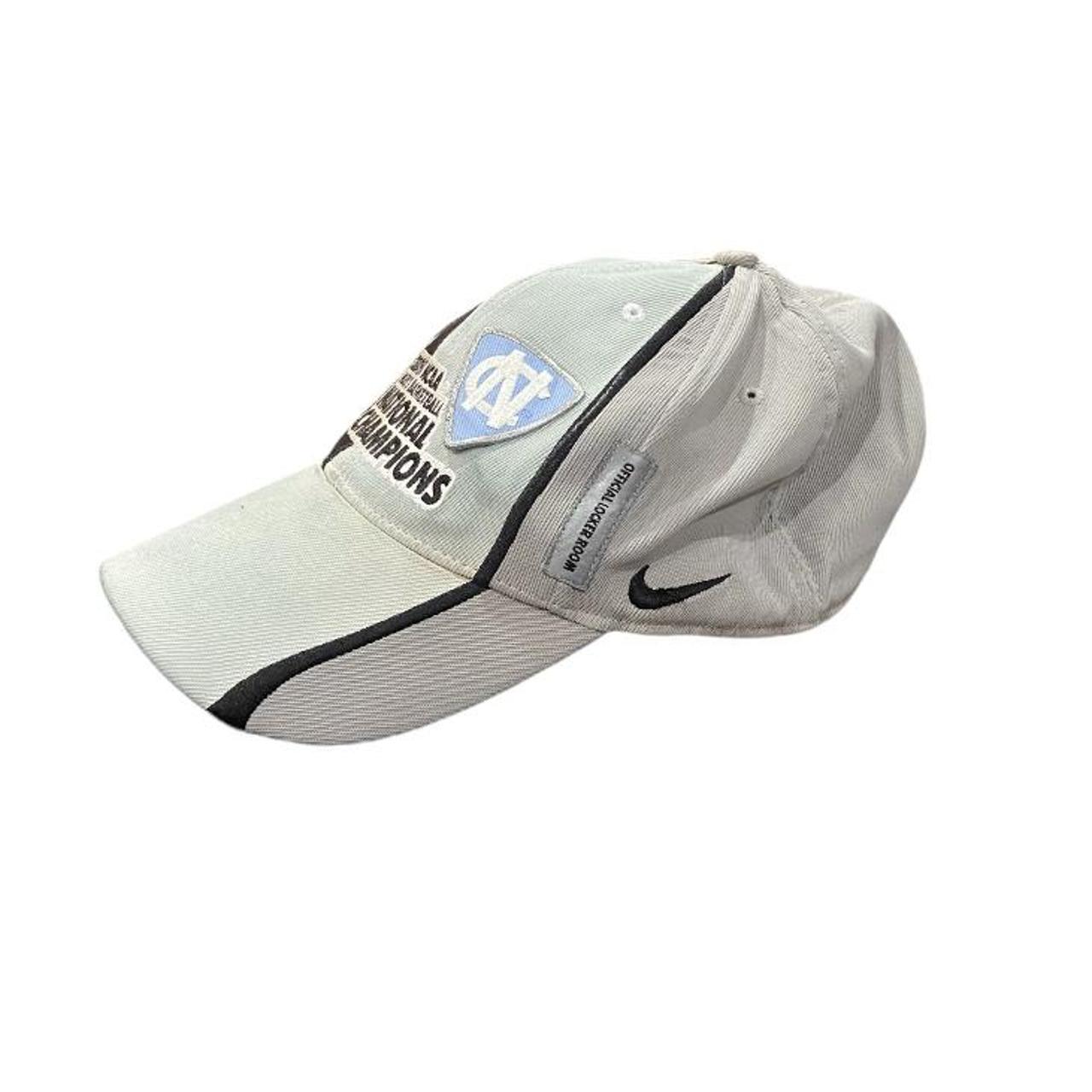 Nike Men's Grey and Blue Hat (2)