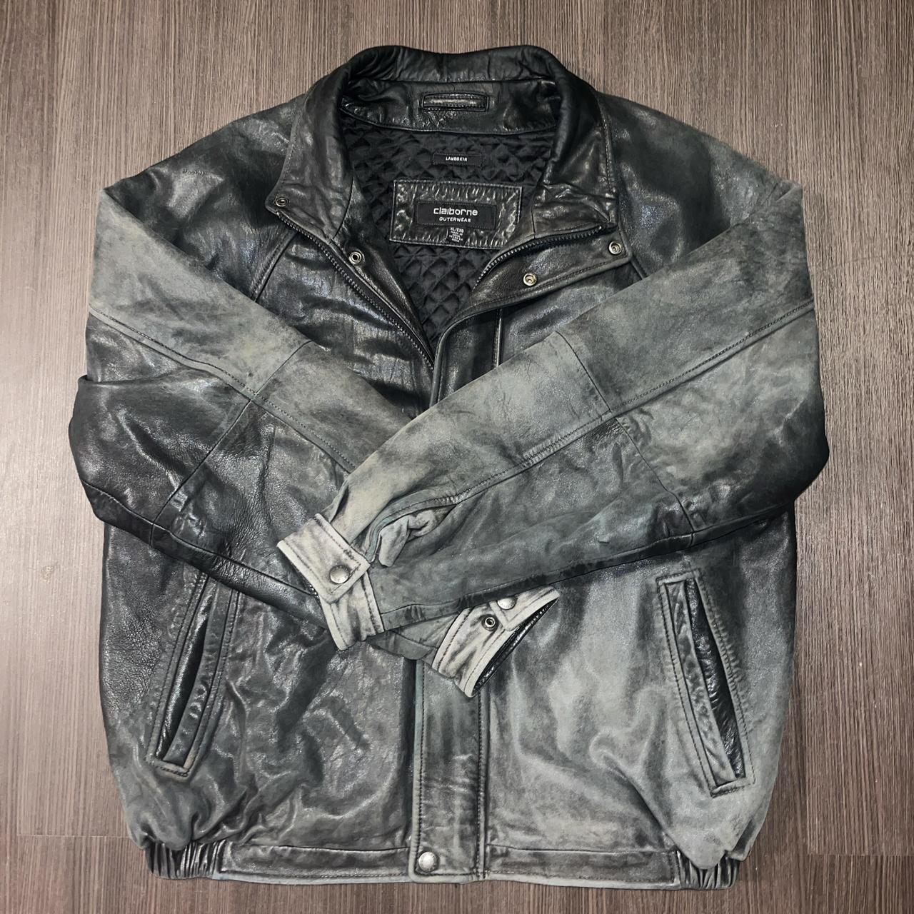 lamb skin liz claiborne leather jacket. gorgeous. Depop