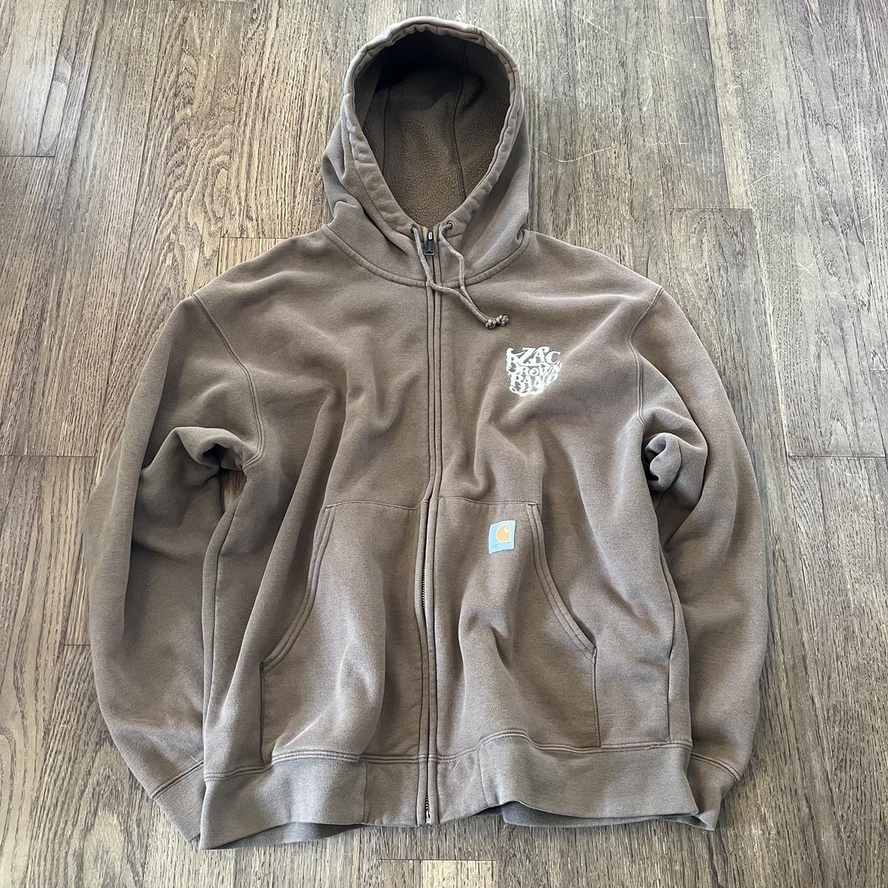 Carhartt Men's Brown Hoodie Depop