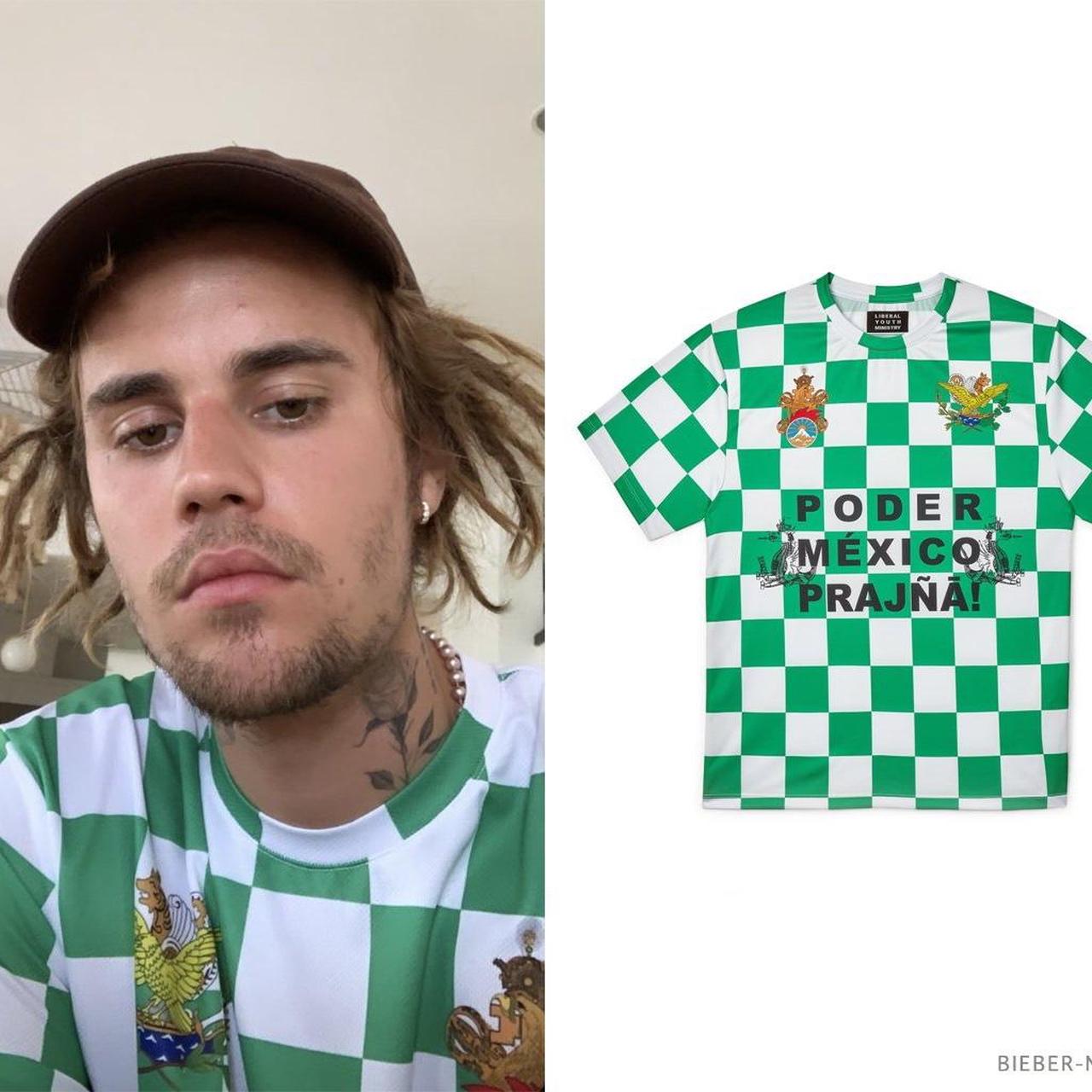 Green and white checkered Liberal Youth Ministry | Depop