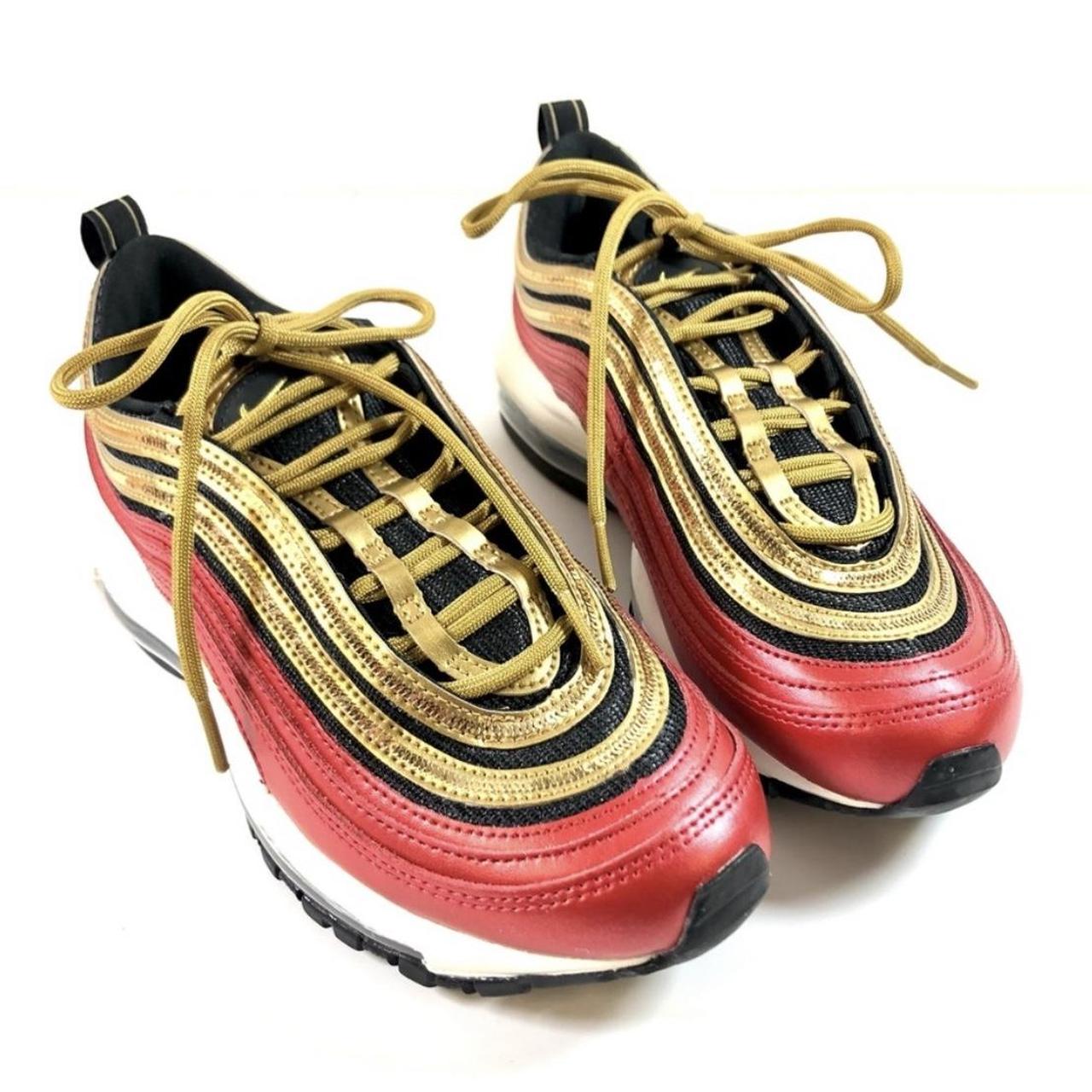 Air max 97 clearance womens red gold