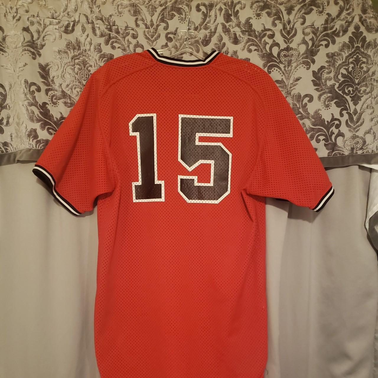 Rare baseball jersey authentic it is polyester - Depop