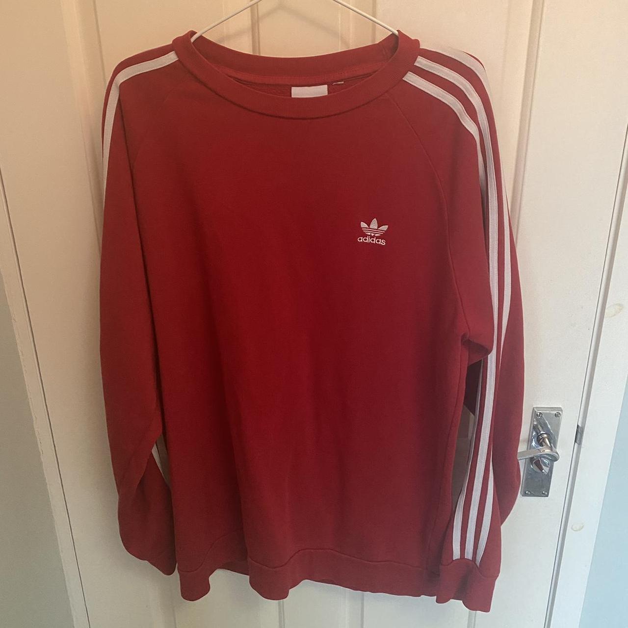 Vintage Adidas red jumper size