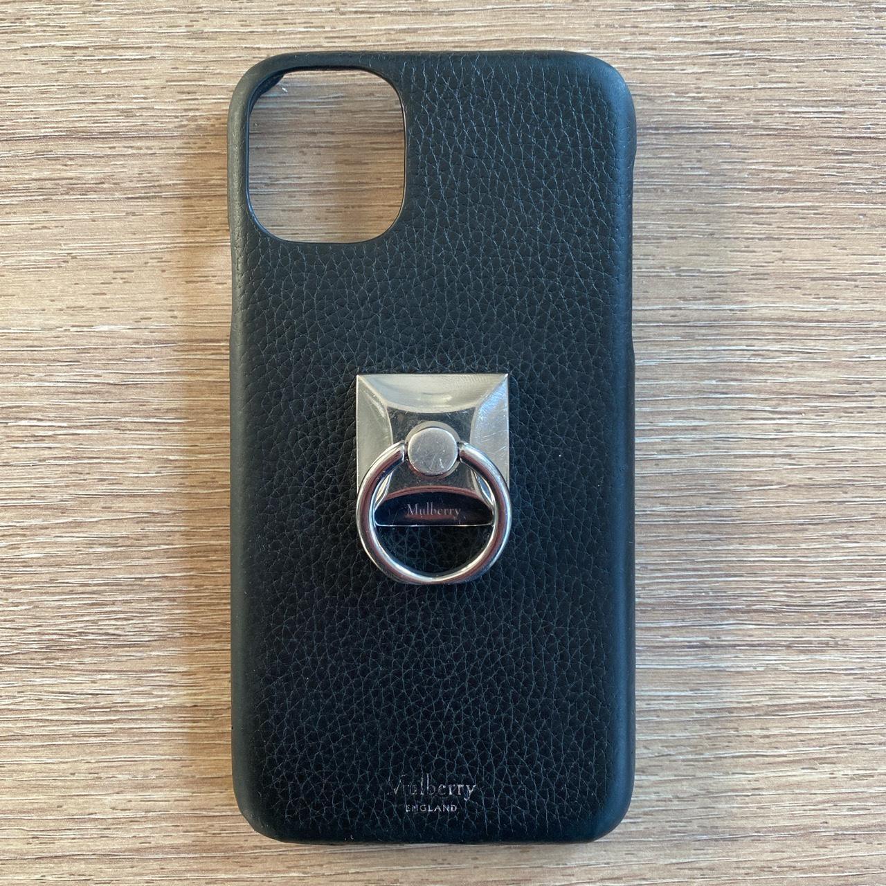 Mulberry iphone 11 black leather case. Love this so