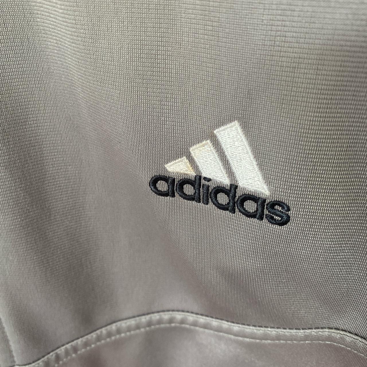 Vintage ADIDAS silver track jacket size XL. Great... Depop