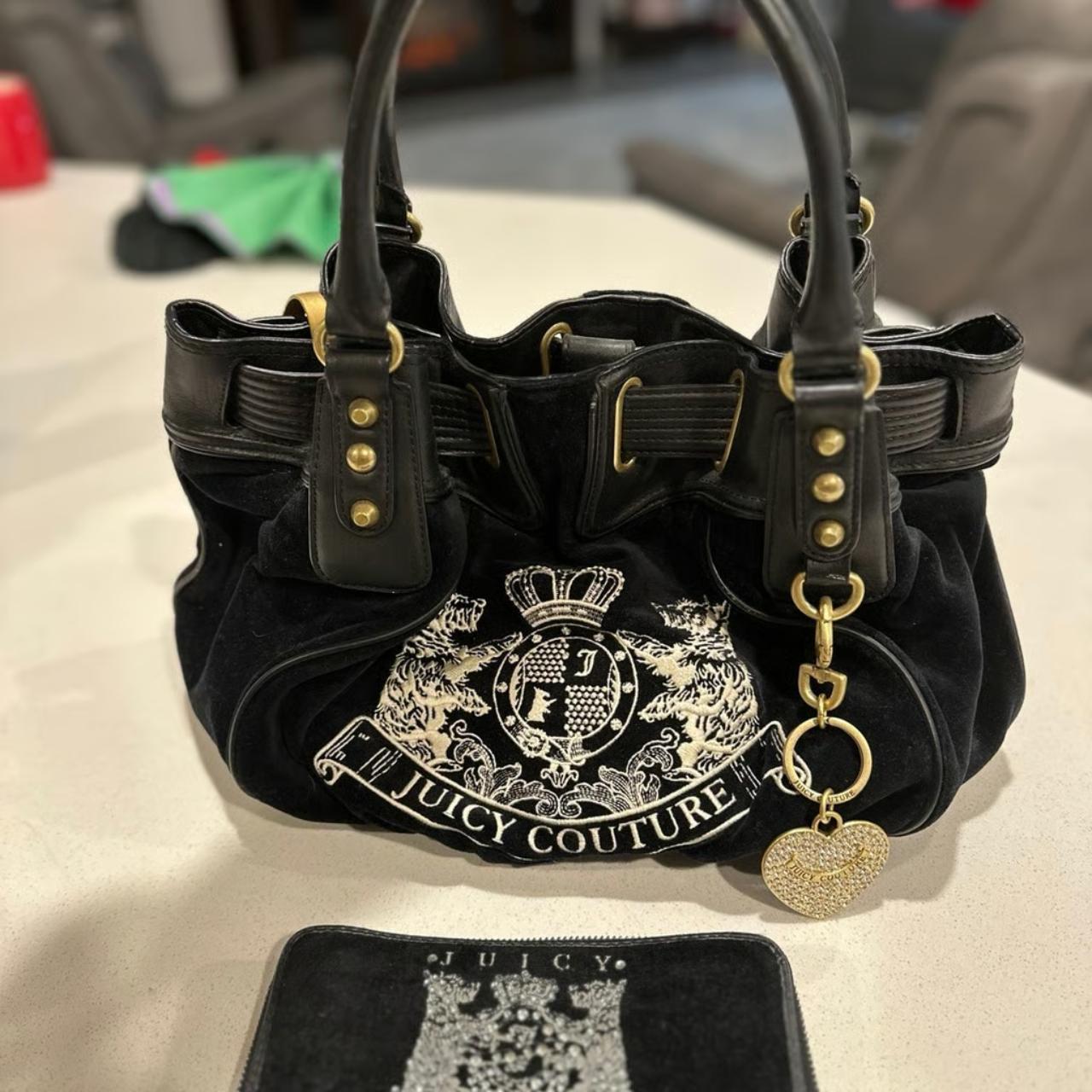 Vintage Juicy Couture Purse Handbag Velvet Scottie... Depop Rattan Wall Planter Real String Of Pearls Plant