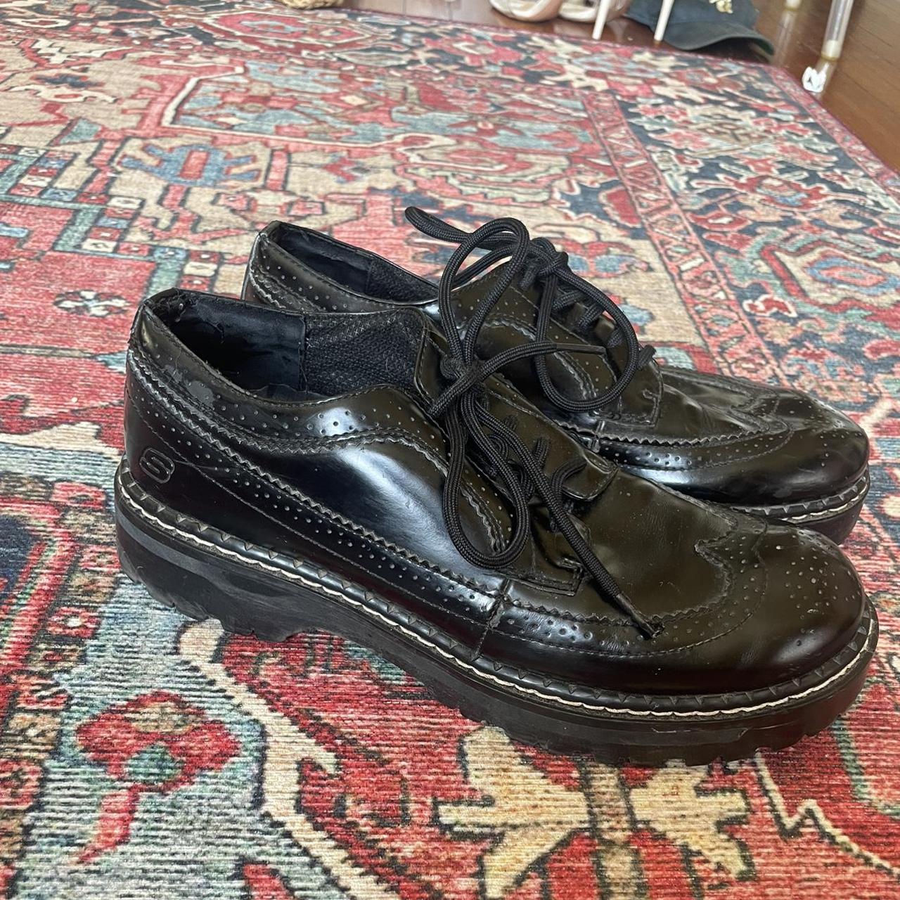 RARE Y2K BLACK CREEPER STYLE SKECHERS LUG SOLE... Depop
