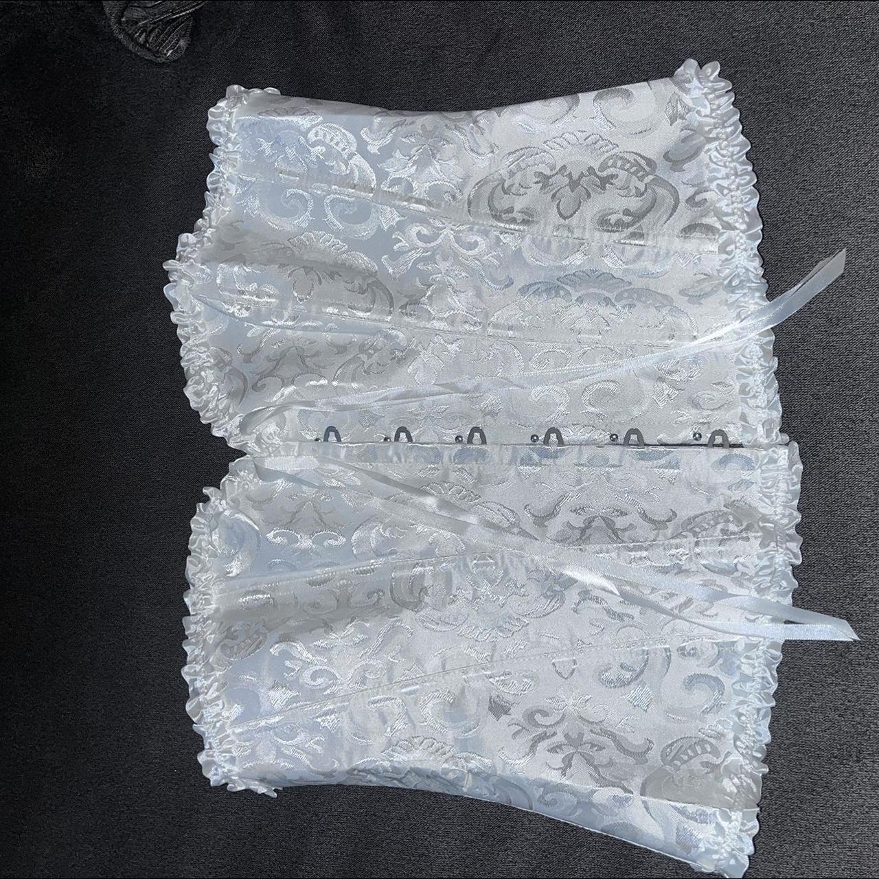 white lace corset - Depop