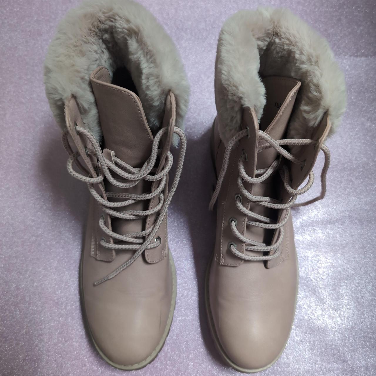 dusty pink boots