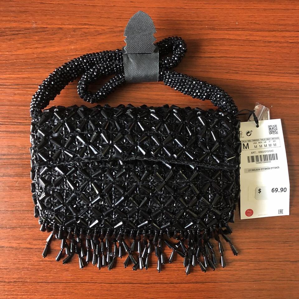 Zara Beaded Fringe Shoulder Bag