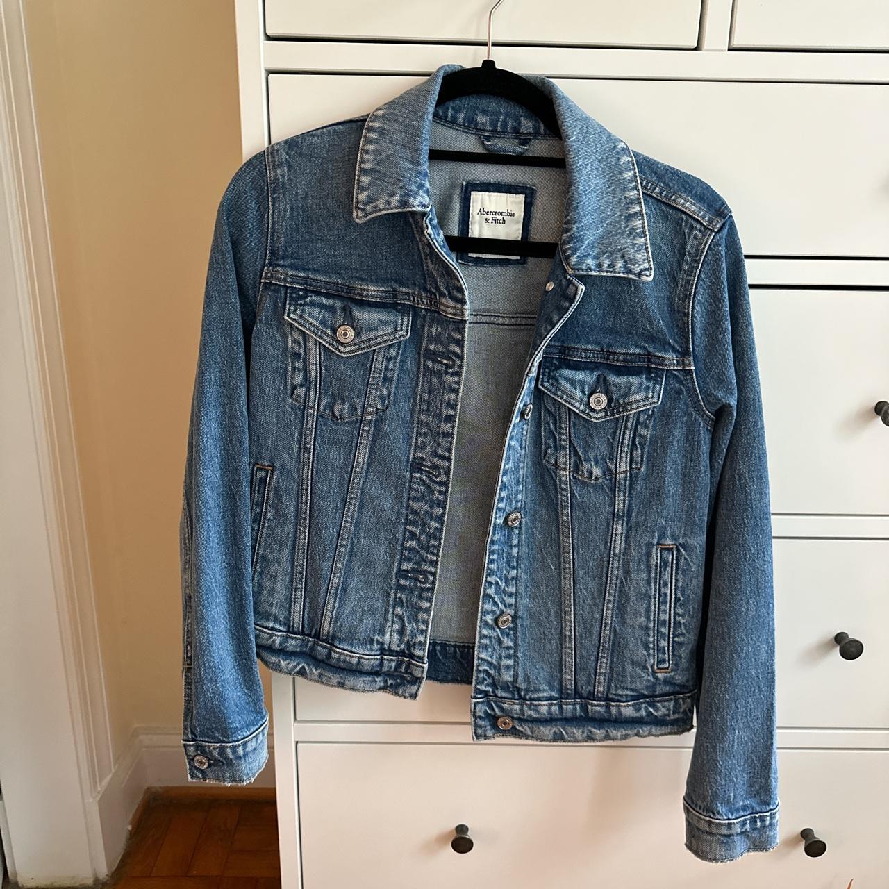 Abercrombie & Fitch Women's Blue Jacket | Depop