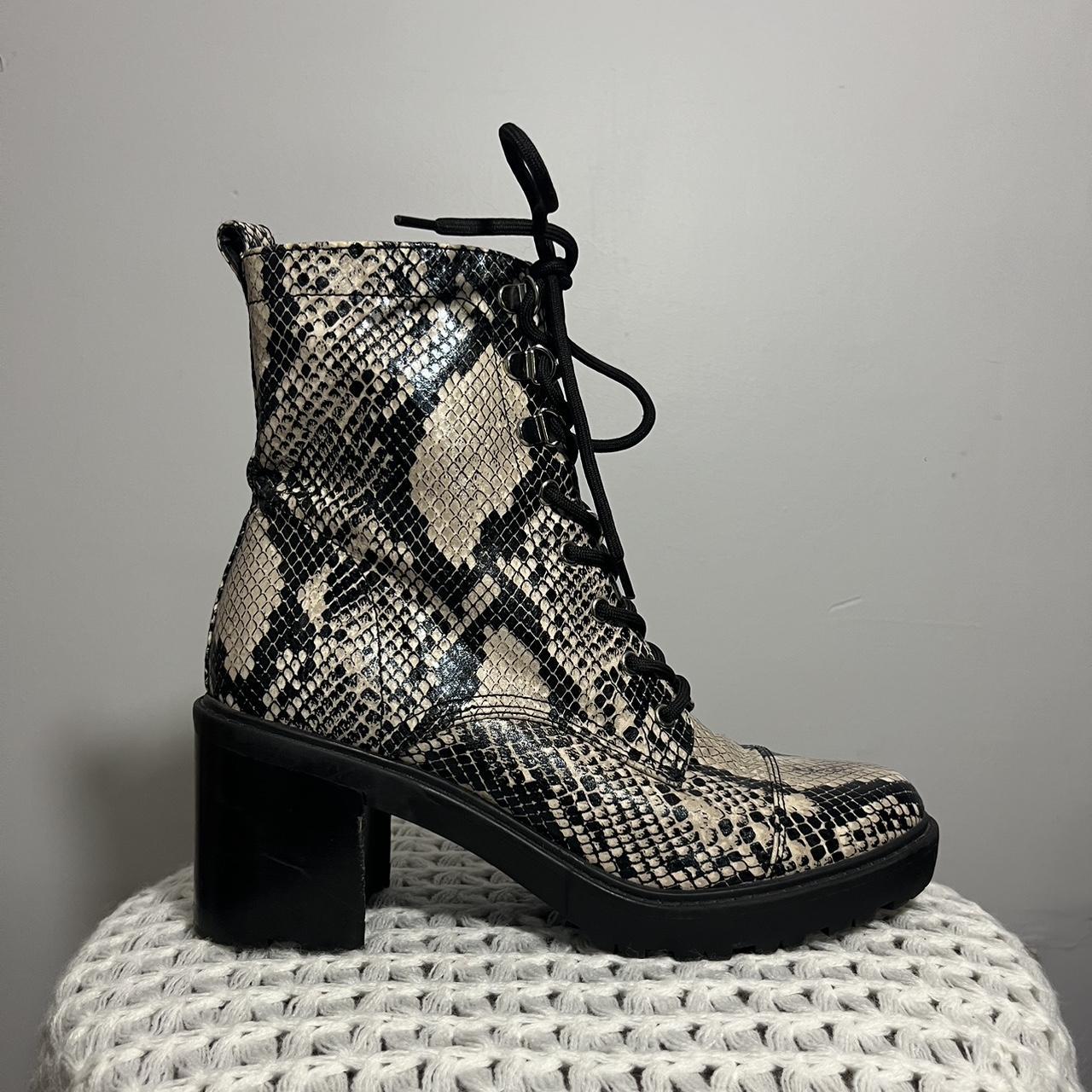 Snakeskin booties shops marc fisher