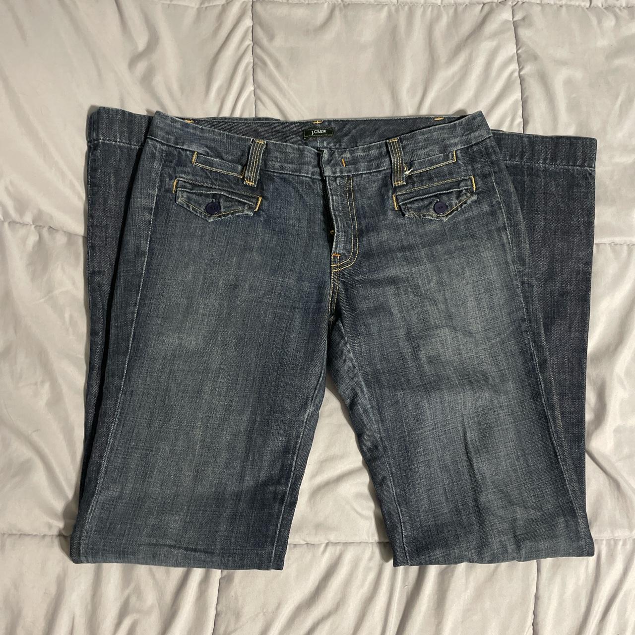 J.Crew Women's Navy Jeans Depop