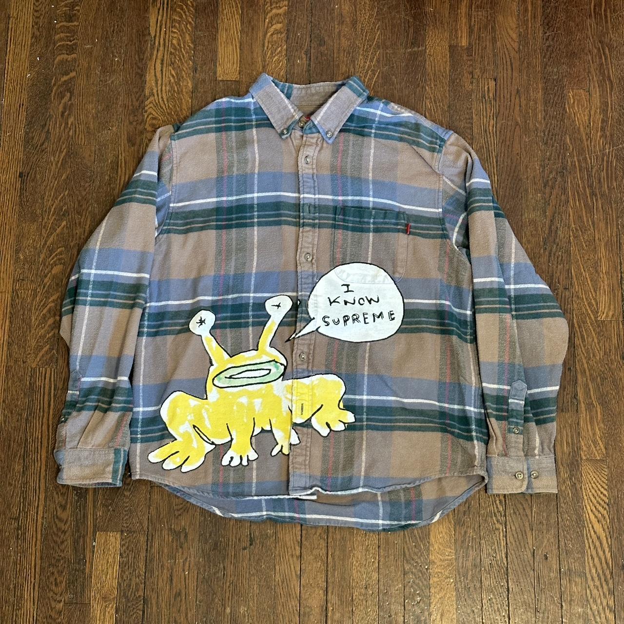 I know supreme Daniel Johnston plaid button up....