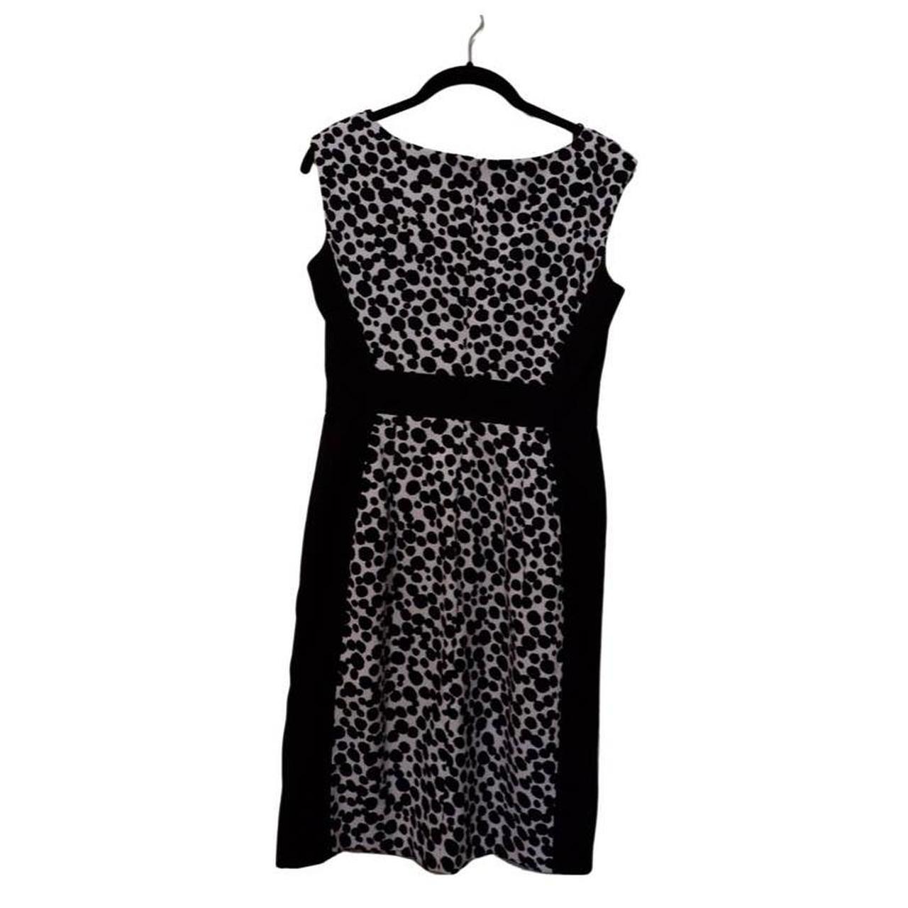 London times petite black and white dress Size 4