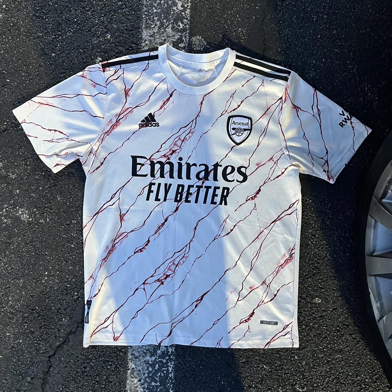 Vintage Arsenal Soccer Jersey Tagged Xl No Flaws - Depop