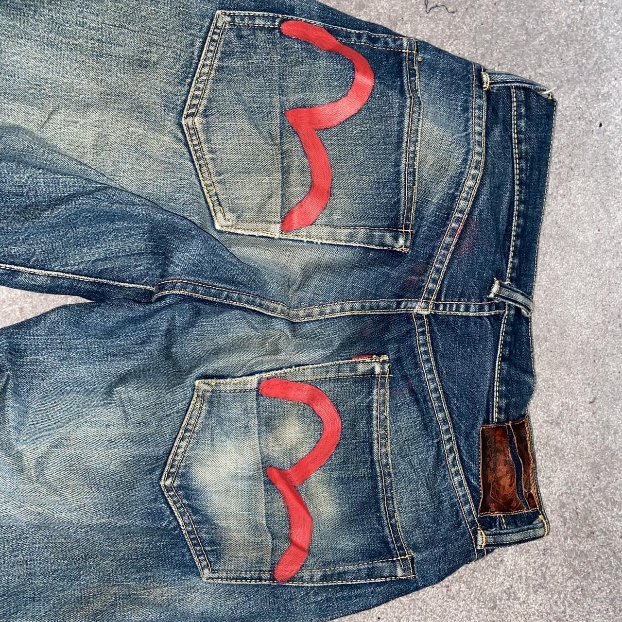 Authentic Evisu jeans, great quality and nice fit. - Depop